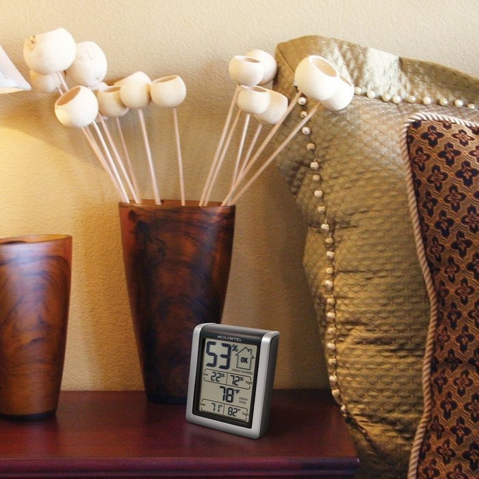 Humidity Indoor Monitor Temperature Thermometer Digital New Gauge Weather Hygrometer Free And Home Shipping Pack...