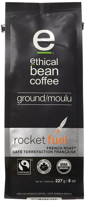 Ethical Bean Coffee Decaf, Dark Roast, Whole Bean, 12-Ounce Bag N21