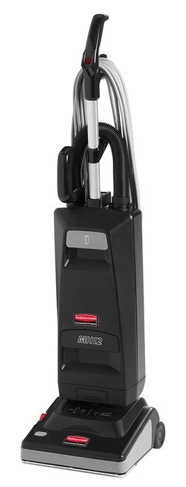 Rubbermaid Commercial Executive Series Manual Height Adjustment Upright Vacuum Cleaner, 12-Inch, Black ( 1868440)