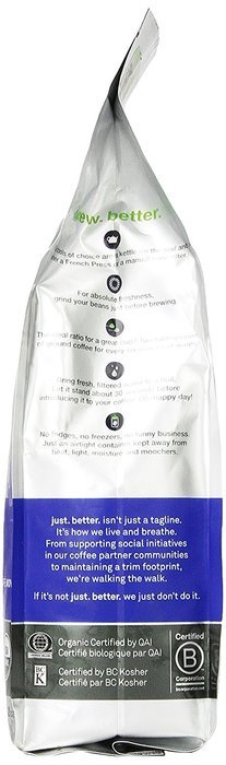 Ethical Bean Coffee Decaf, Dark Roast, Whole Bean, 12-Ounce Bag N27