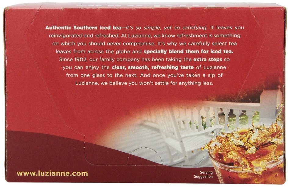 Luzianne Iced Tea, Sweet Flavor, Single Serve Tea Cups, 12 Count N2