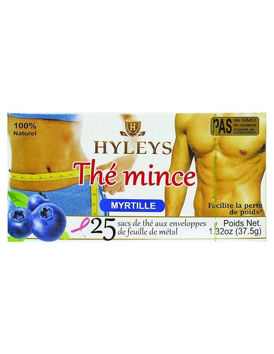 Hyleys Tea Slim Tea, Blueberry, 25 Tea Bags (1 Pack) N2