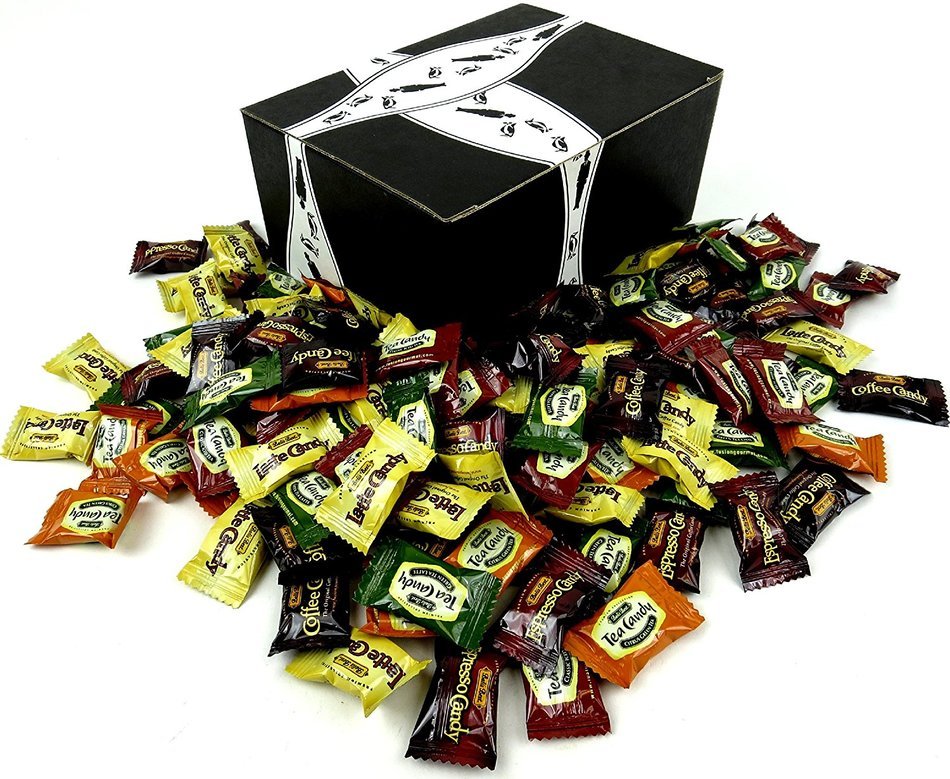 Bali's Best Coffee & Tea Candies 6-Flavor Variety: One 2 lb Assorted Bag of Coffee, Espresso, Latte, Green Tea...