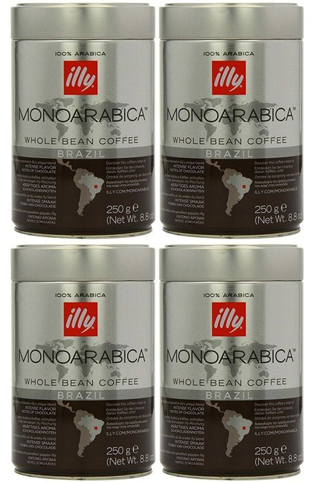 Illy Monoarabica Whole Bean, Single Origin Brazil Coffee Beans 8.8 Ounce N4