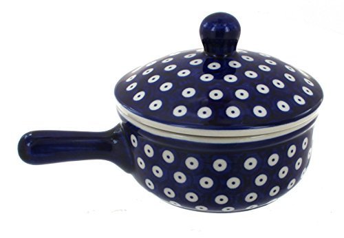 Polish Pottery Dots Sauce Pot