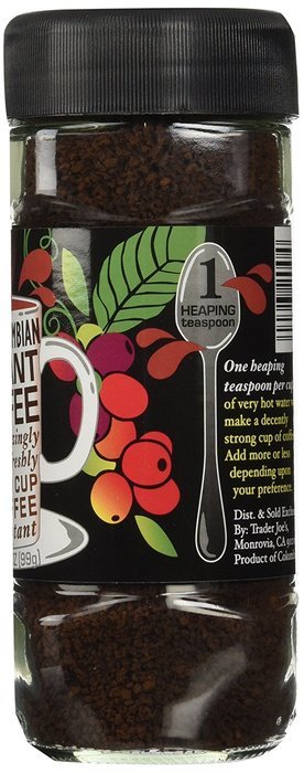 Trader Joe's 100% Colombian Instant Coffee 3.5oz N3
