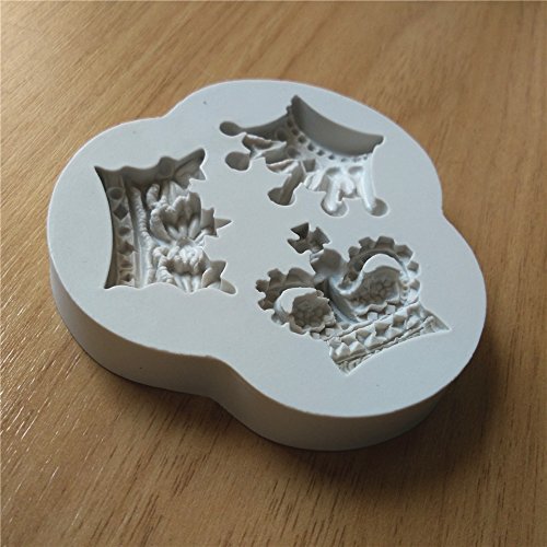 "Silicone Crown Shaped Baking Mold Fondant Cake Tool Chocolate Candy Cookies Pastry Soap Mould" shopping