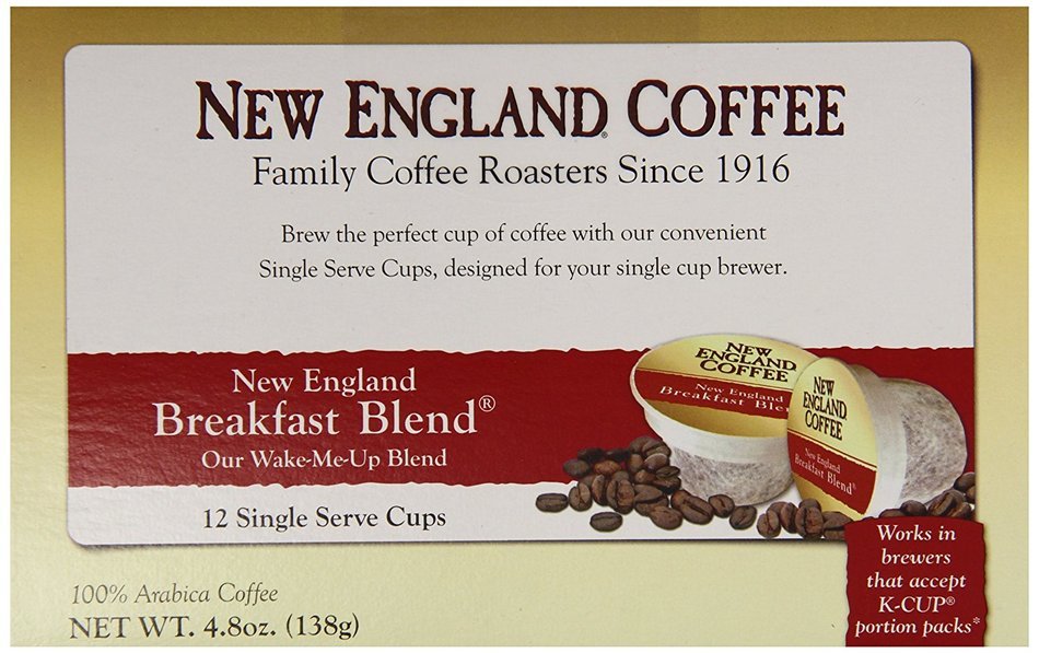 New England Coffee Breakfast Blend, 72 Count N19