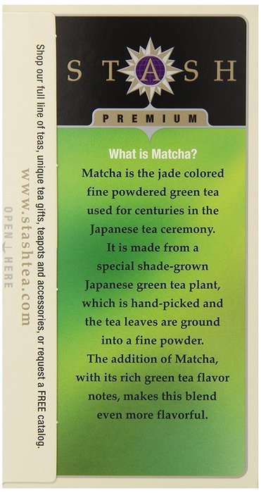 Stash Tea Green Chai Tea, 20 Count Tea Bags in Foil (Pack of 6) N5