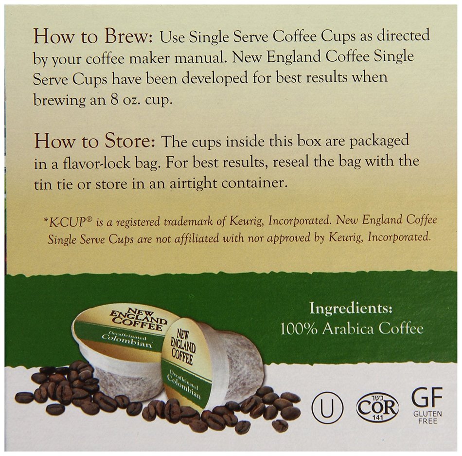 New England Coffee Breakfast Blend, 72 Count N27