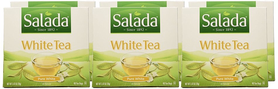 Salada Pure White Tea, 40-Count Packages (Pack of 6) N3