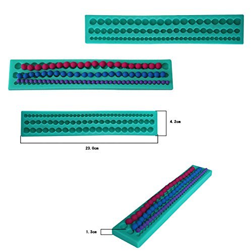 Dachun Long Pearls Chain Silicone Cake Tool Cookie Mold N3