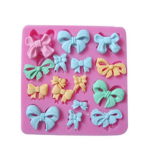 "Silicone Bows Cake Mold Cookie Biscuit Jelly Mould" shopping N2