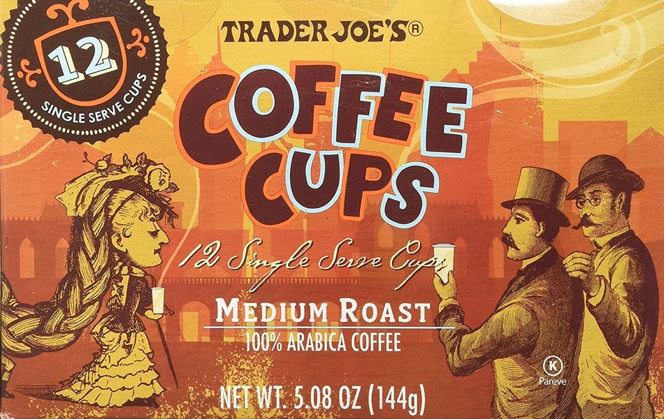 Trader Joe's Coffee Cups - Single Serve - Medium Roast Arabica Coffee N3