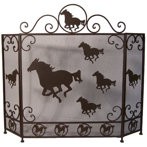 Ll Home Fire Place Screen with Horse Design