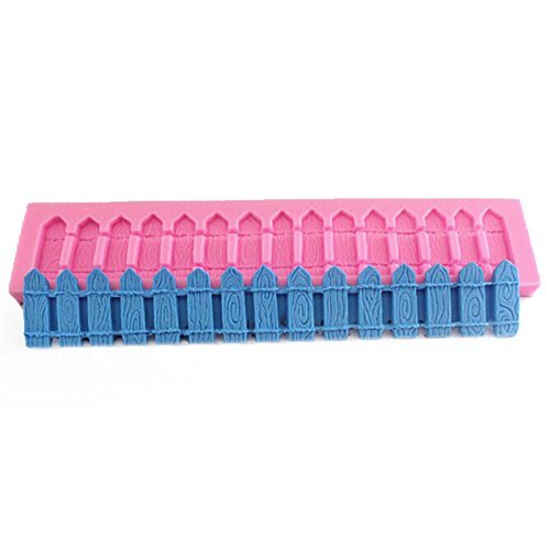 Fence Silicone Fondant Mold Cake Decorating Polymer Clay Mould