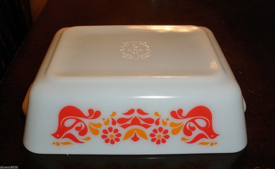 Vintage Pyrex "Friendship" (1.5 qt) Refrigerator Casserole Baking Dish (#503) N3