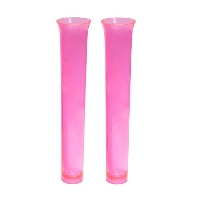 Party Essentials 15-Count Hard Plastic 1.5 Ounce Tube Shots, Mardi Gras Mix N4