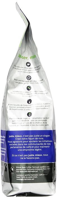 Ethical Bean Coffee Decaf, Dark Roast, Whole Bean, 12-Ounce Bag N43