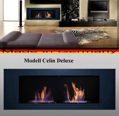 Gel + Ethanol Fire-Places Bio- Ethanol And Fire Gel Fireplace Model Celin Deluxe Silver N2