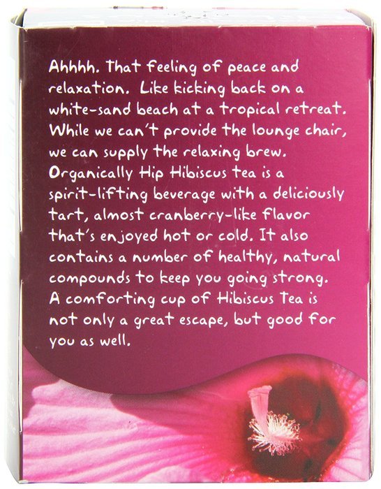 Now Foods Tea Bags, Heavenly Hip Hibiscus, 24 Count, 1.7 oz N27