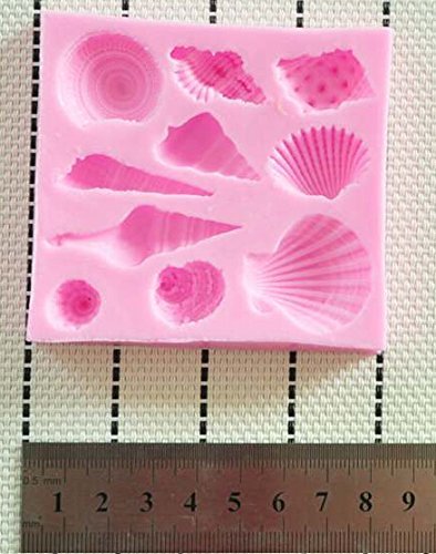 HSE Silicone Marine Animal Shell Mold Fondant Cake Decorating Mould Sugarcraft Tool