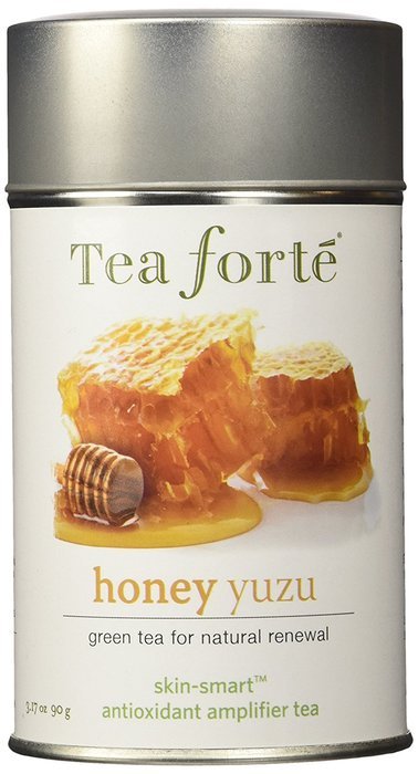 Tea Forte Skin-Smart HONEY YUZU Loose Leaf Green Tea, 3.5 Ounce Tea Tin N3