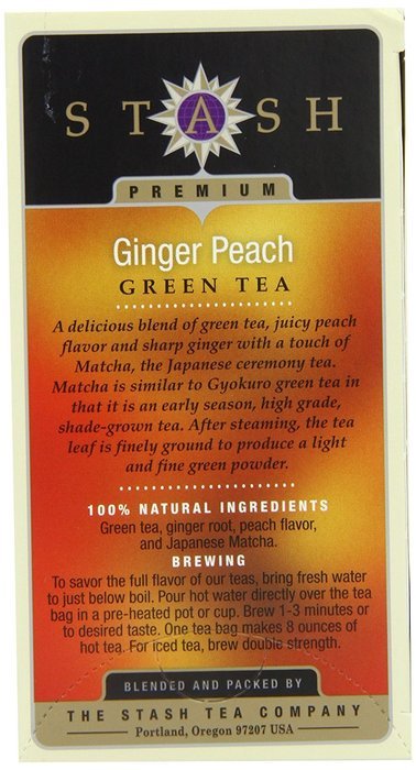 Stash Tea Green Chai Tea, 20 Count Tea Bags in Foil (Pack of 6) N15