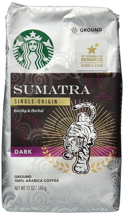 Starbucks Ground Coffee, Sumatra, 12 Ounce, 6 Count N9