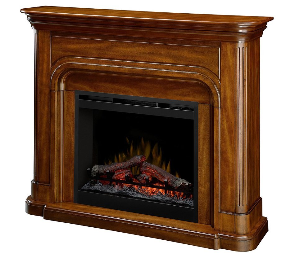 Dimplex DFP26-1339BW Dawson 45.7-Inch Tall by 52.5-Inch Wide Electric Fireplace Mantel, Burnished Walnut N2