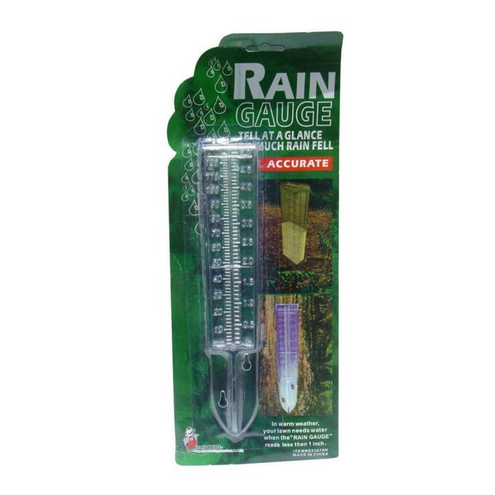 Water Rain Gauge Clear Plastic Weather Garden Accurate Temperature Temp Station Home Enhancement