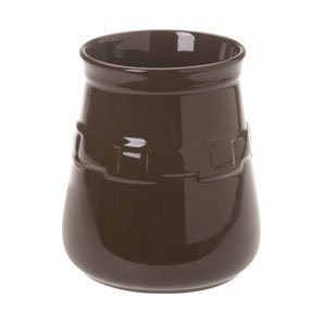Longaberger Utensil Kitchen Crock Chocolate Pottery