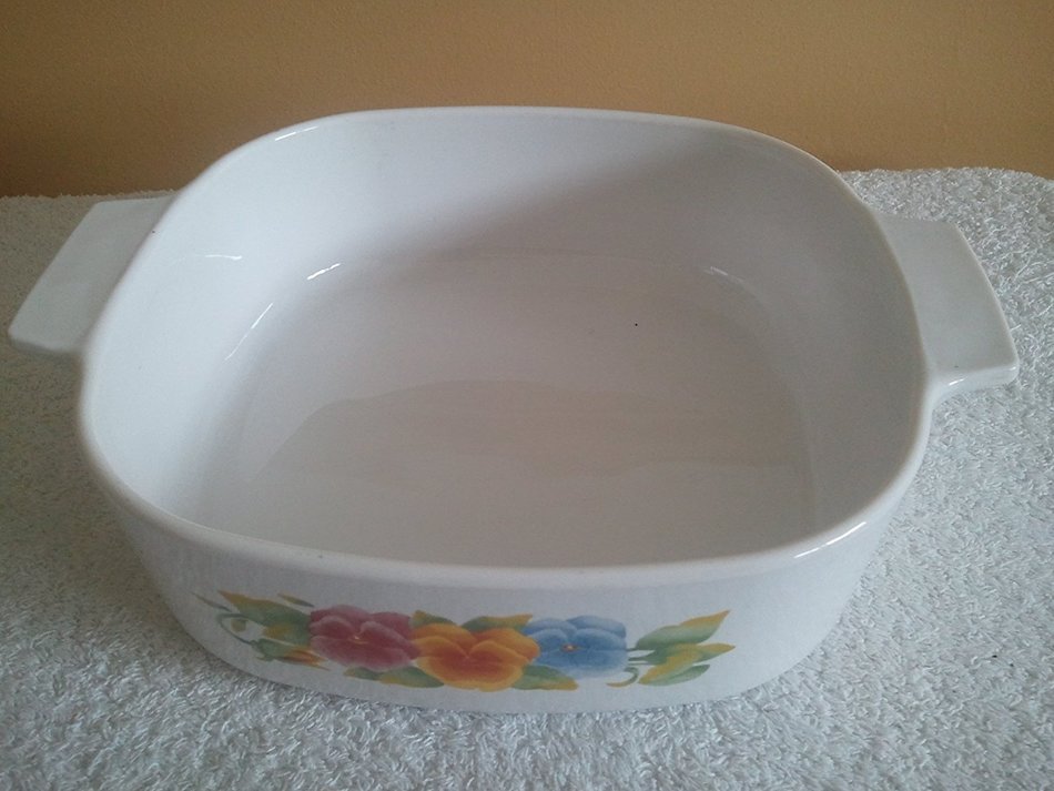 Vintage Corning Ware Summer Blush Casserole Dish No Lid 2 Liter Collectible Rare