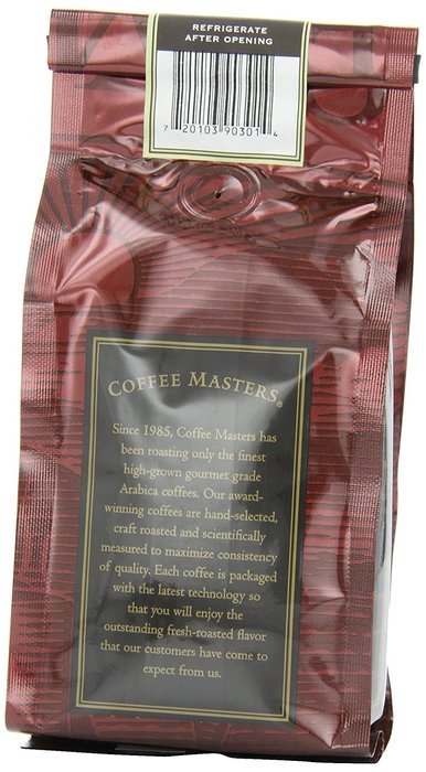 Coffee Masters Flavored Coffee, Almond Amaretto, Ground, 12-Ounce Bags (Pack of 4) N2