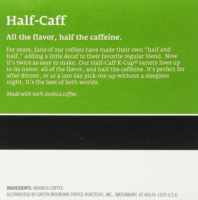 Green Mountain Coffee Keurig Green Mountain Half-Caff, 12 ct N7