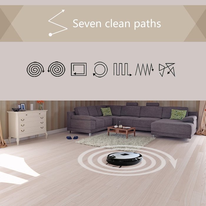 JISIWEI S+ Wi-Fi Enabled Robotic Vacuum Floor Cleaner with Camera and Mobile App Remote Control for Pets and Allergies... N5
