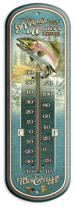 American Expedition Tin Thermometer - Bear's Den Cabin Rentals N2