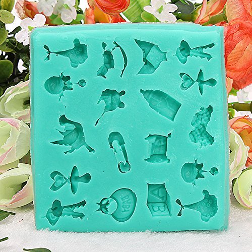 18 Holes Boots Horse Silicone Cake Mold Decoration Cake