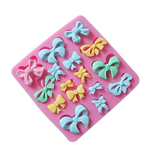 "Silicone Bows Cake Mold Cookie Biscuit Jelly Mould" shopping N4