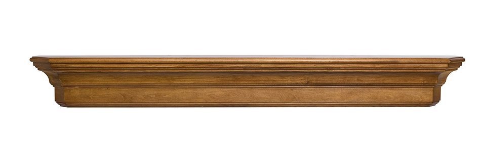 Pearl Mantels 490-72 Lindon Wood 72-Inch Fireplace Mantel Shelf, Unfinished N4