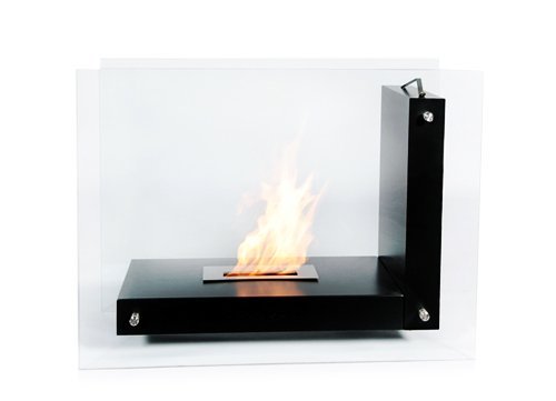 Bioflame Allure 16" Burner 17,000BTU Stainless Steel Freestanding Fireplace