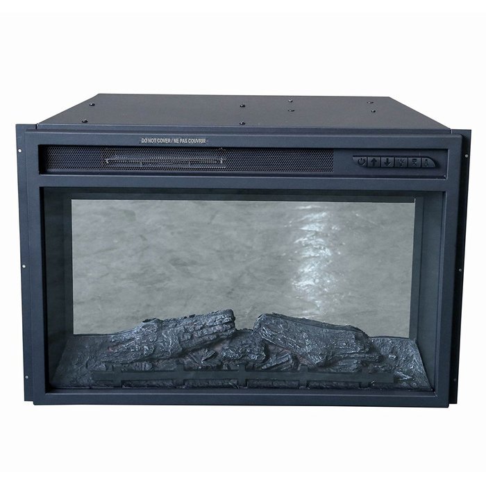 Clevr 26" 1400W Adjustable Electric Wall Insert Fireplace Heater W/Remote