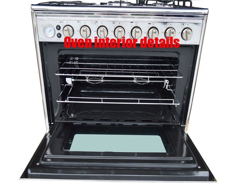 36'' Gas Stove 6 Burner Gas Stove with 95.6l Large Oven Hith Quality 220V