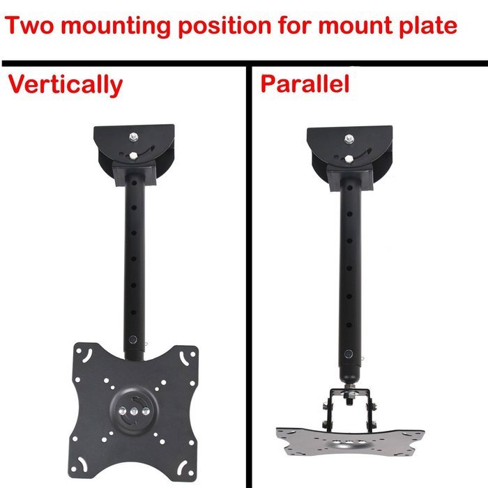 VideoSecu Adjustable Ceiling TV Mount Fits most 26-55" LCD LED Plasma Monitor Flat Panel Screen Display with VESA...