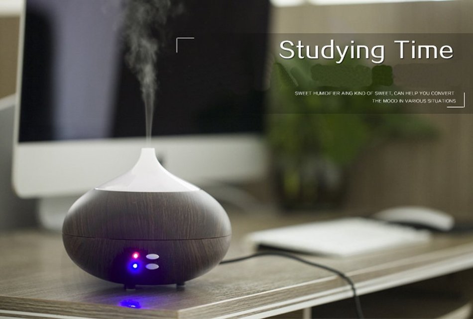 300ml Ultrasonic Cool Mist Humidifier Essential Oil Aromatherapy Diffuser With 7 Colors Led And 8424