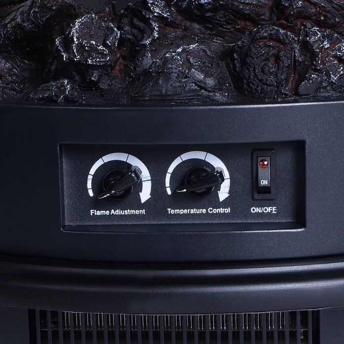Wakrays New Black 1500W Free Standing Vintage Portable Electric Fireplace Stove N3