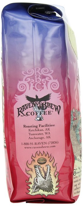 Raven's Brew Whole Bean Organic Wicked Wolf, Dark Roast, 12-Ounce Bags (Pack of 2) N2