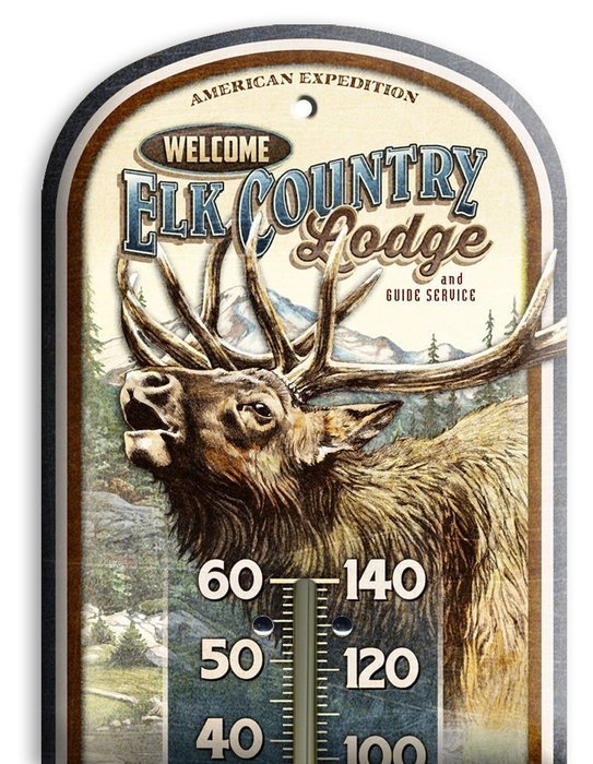American Expedition Tin Thermometer - Bear's Den Cabin Rentals N4
