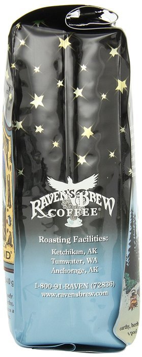 Raven's Brew Whole Bean Ebony Pearls, 12-Ounce Bags (Pack of 2) N4