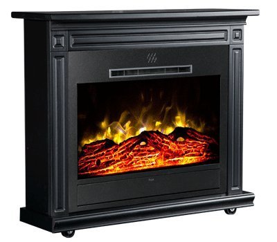 Heat Surge Roll-N-Glow Amish Electric Fireplace in Classic Black, EV-4 N3